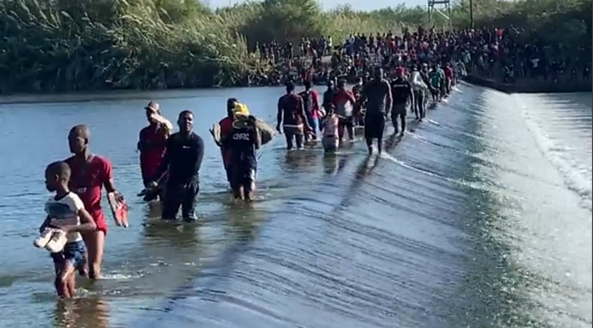 UPDATE: Thousands of Migrants Still Crossing Rio Grande into Del Rio, Texas; Camp Now Holds 12,000; FAA Grants Fox News Drone Permit (Videos)
