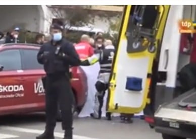 Italian Champion Cyclist Collapses After First Stage of Volta in Spain ...