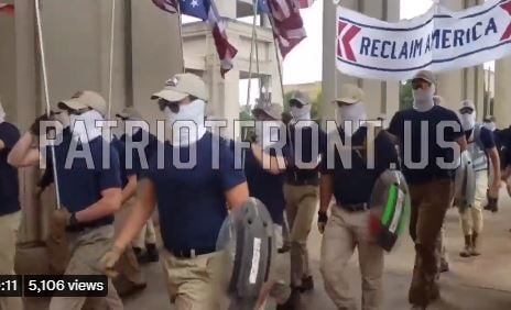 Feds on Parade: Maysterious Patriot Front Members March in Khakis and Masks in Indianapolis (VIDEO)