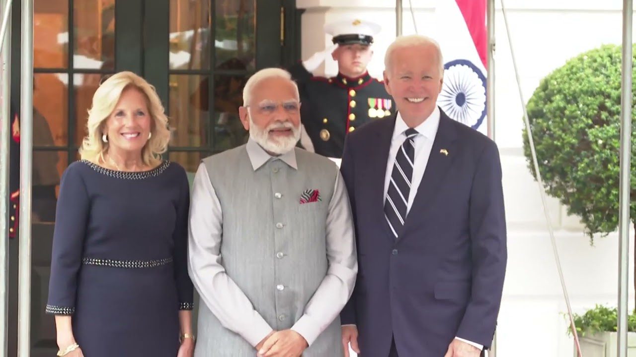 AWKWARD: Joe Biden Grabs Indian Prime Minister Modi’s Hand, Leads Him ...