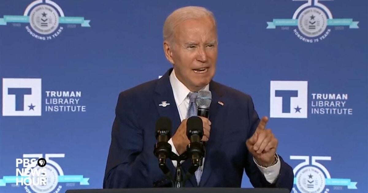 HE’S SHOT: Joe Biden Shuffles Away After Losing Battle with Teleprompter at Truman Civil Rights Symposium (VIDEO)
