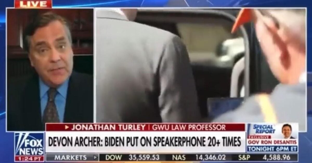 Devon Testify Jonathan Turley Responds to Devon Archer Testimony: “This is Shaping Up ...