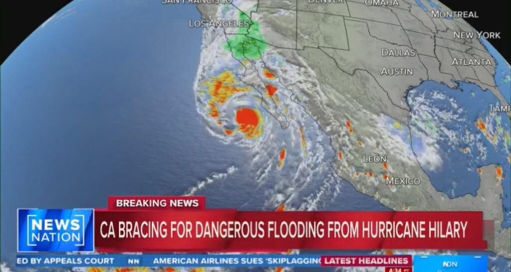DEVELOPING: Hurricane Hilary Downgraded to Category 2 Storm as Southern ...
