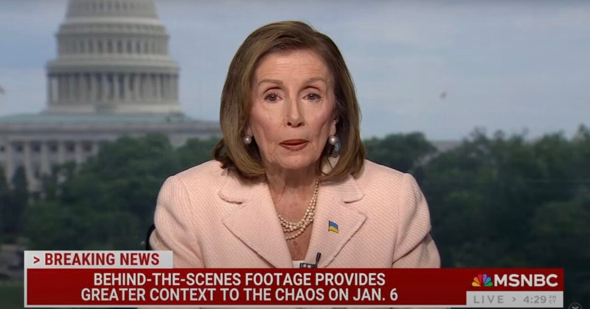 Furious Pelosi Rants on MSNBC, Dismisses Explosive New Video Admitting She’s Responsible for Lack of National Guard on J6! | The Gateway Pundit