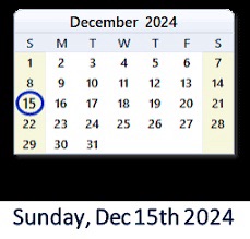 Early AM – December 15, 2024