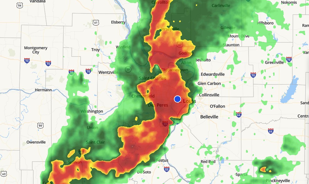 Tornadoes Reported Near St. Louis and 1.5 Inch-Size Hail Balls ...