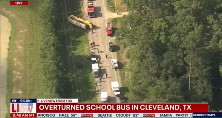 16 Injured After School Bus Full of Children Involved in Rollover Crash ...