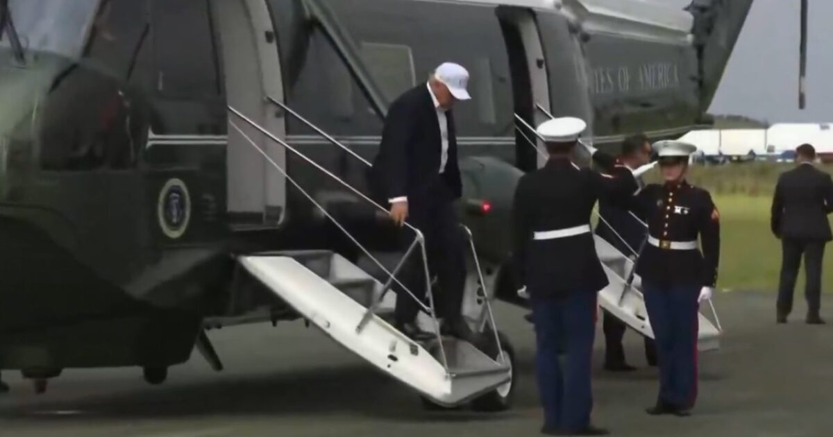 President Trump Arrives At Trump International Golf Club Doonbeg For 